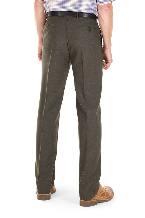 Cologne Stretch Flannel Lovat Trousers
