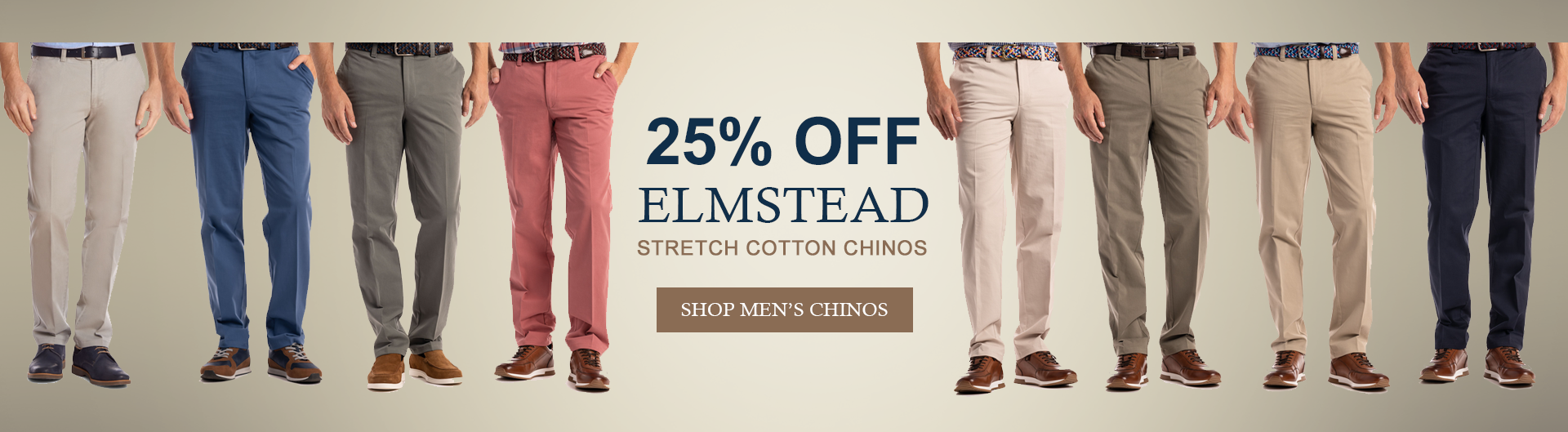Shop Now 25% off Elmstead Chinos
