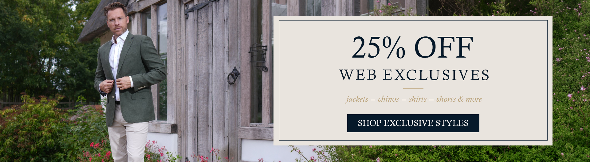 Shop Now 25% off Web exclusives
