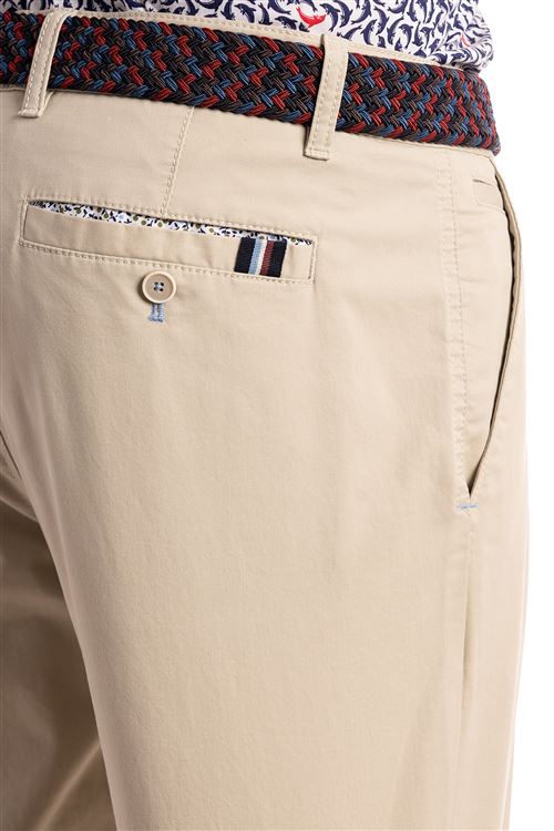 Holkham Light Stone Stretch Cotton Chino