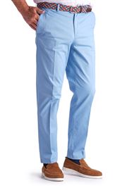 Holkham Surf Blue Stretch Cotton Chino