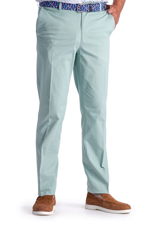 Holkham Mint Stretch Cotton Chino
