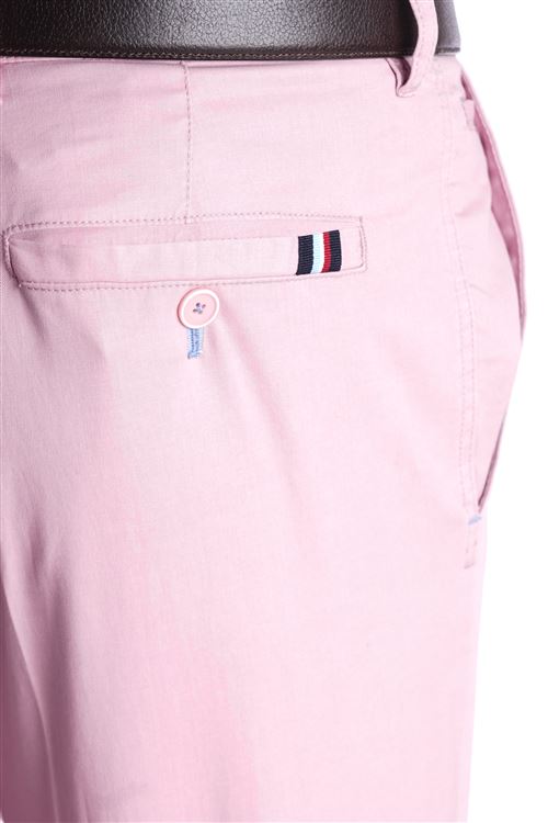 Holkham Pink Stretch Cotton Chino