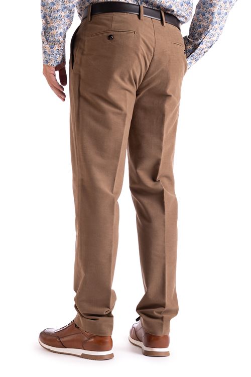 Elgin Camel Soft Moleskin Trouser