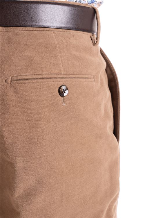 Elgin Camel Soft Moleskin Trouser