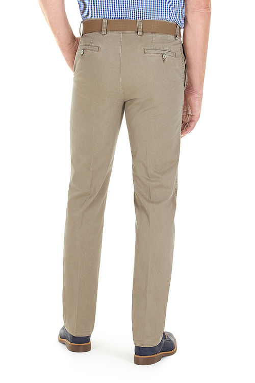 Longford Spring Stretch Cotton Stone Chino Trousers