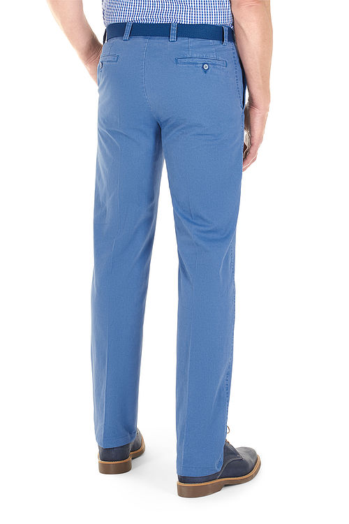 Longford Spring Stretch Cotton Air Force Blue Chino Trousers