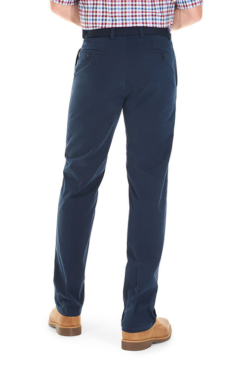 Longford Spring Stretch Cotton Navy Chino Trousers