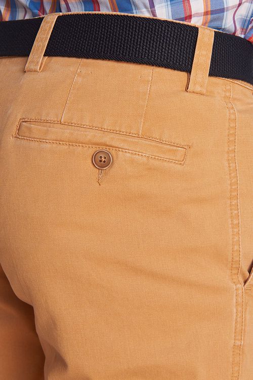 Longford Spring Stretch Cotton Apricot Chino Trousers