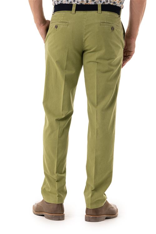 Longford Spring Stretch Cotton Apple Chino Trouser