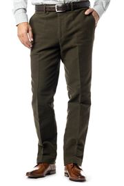 Epsom Moleskin Olive Trouser