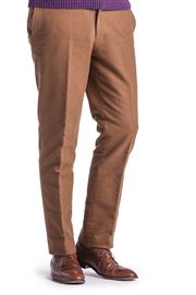Epsom  Moleskin Camel Trouser