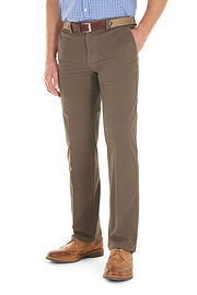 Longford Autumn Stretch Cotton Taupe Chino Trousers