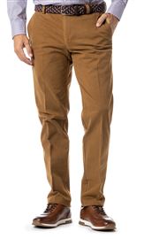Longford  Autumn Stretch Cotton Camel Chino Trouser