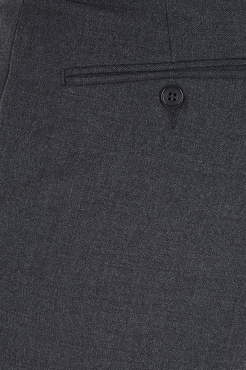 Cologne Stretch Flannel Charcoal Trousers