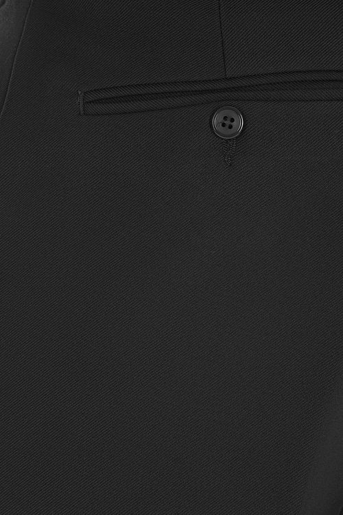 Cologne Stretch Flannel Black Trousers