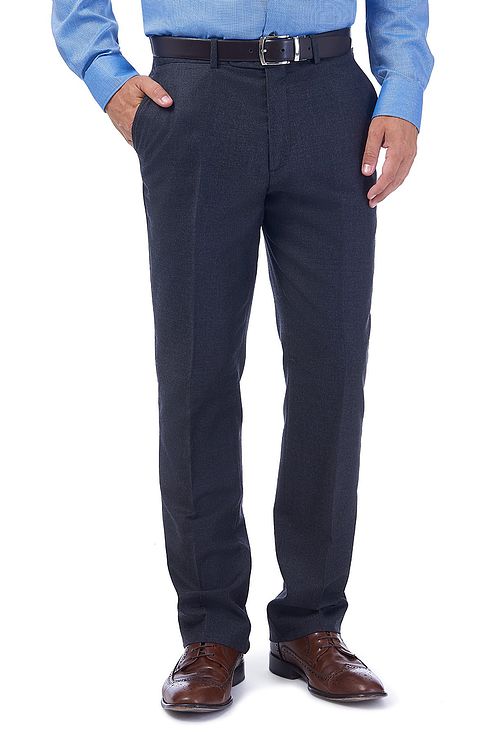 Fleet Half Lined Wool Grey Trouser