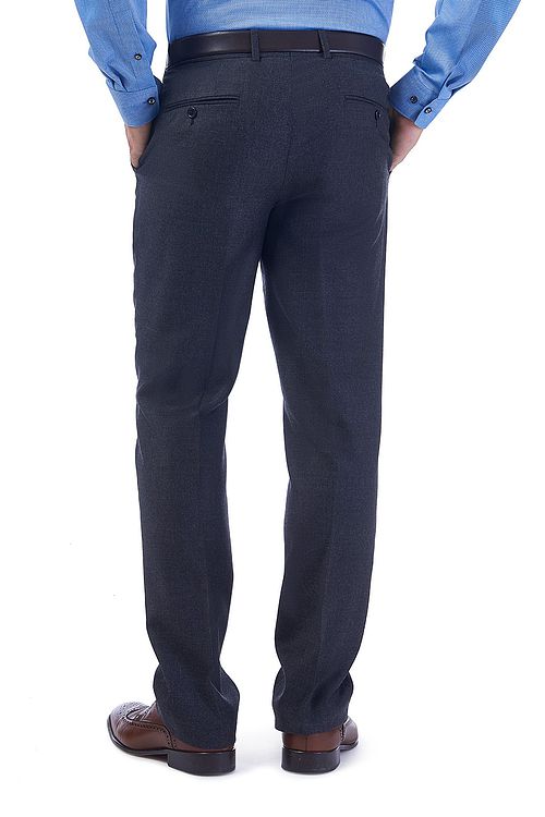 Fleet Half Lined Wool Grey Trouser