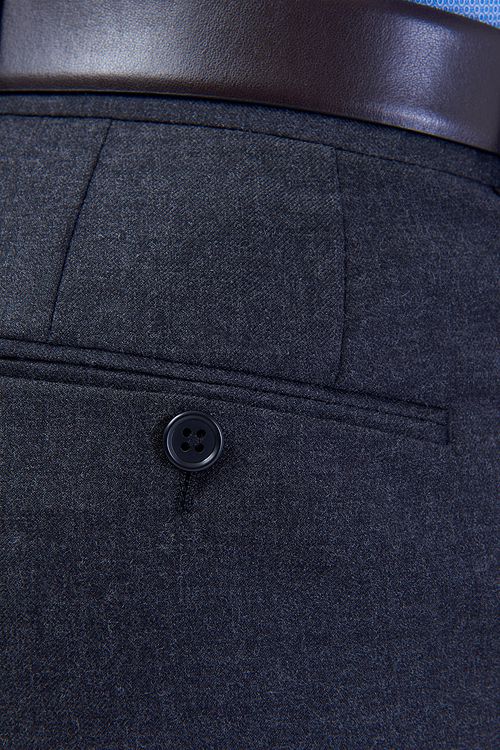 Fleet Half Lined Wool Grey Trouser