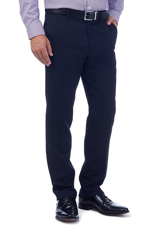 Fleet Half Lined Wool Navy Trouser | Gurteen & Sons