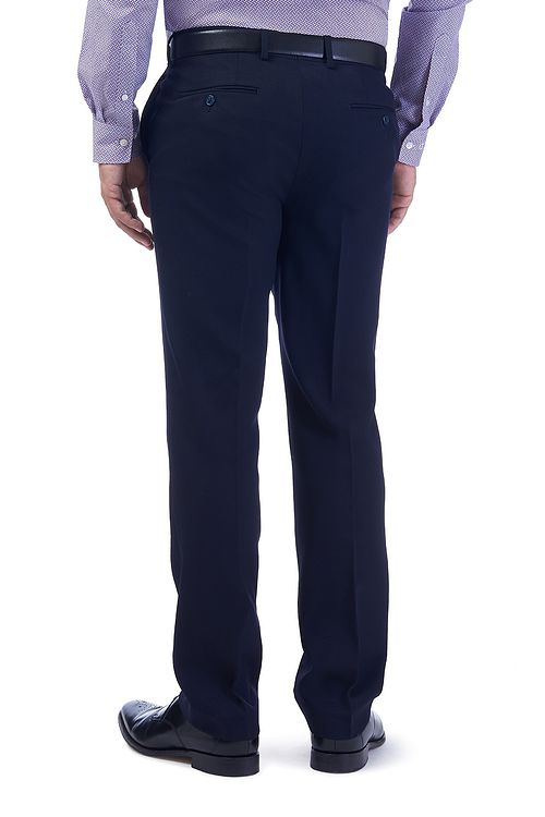 Fleet Half Lined Wool Navy Trouser | Gurteen & Sons