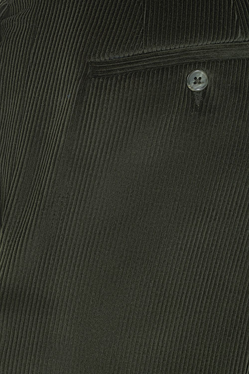 Verona Olive Stretch Cord Trousers