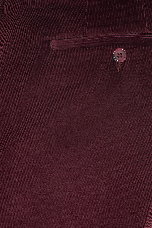 Verona Wine Stretch Cord Trousers