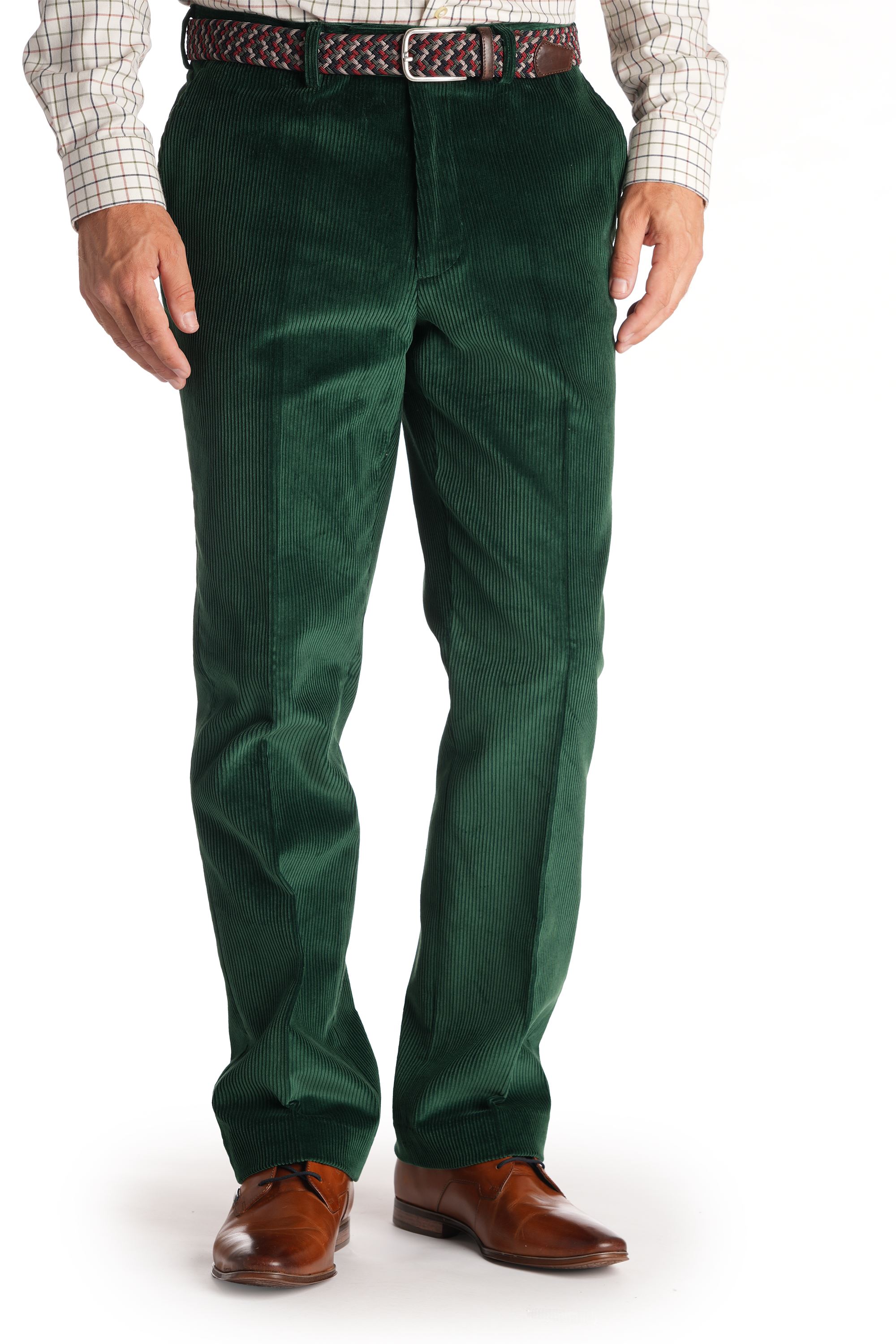 Green cord trousers sales mens
