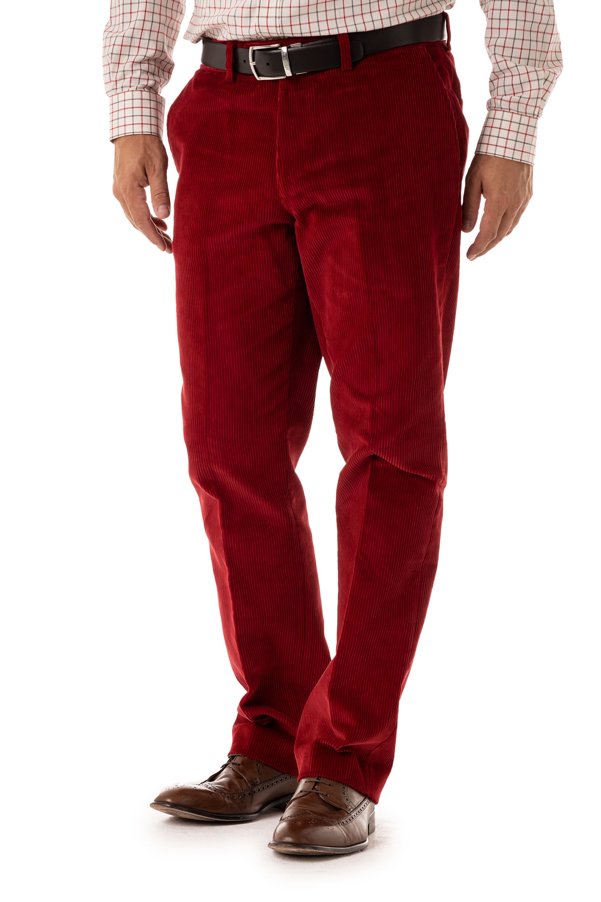 Hampton Poppy Red Cord Trouser | Gurteen Menswear