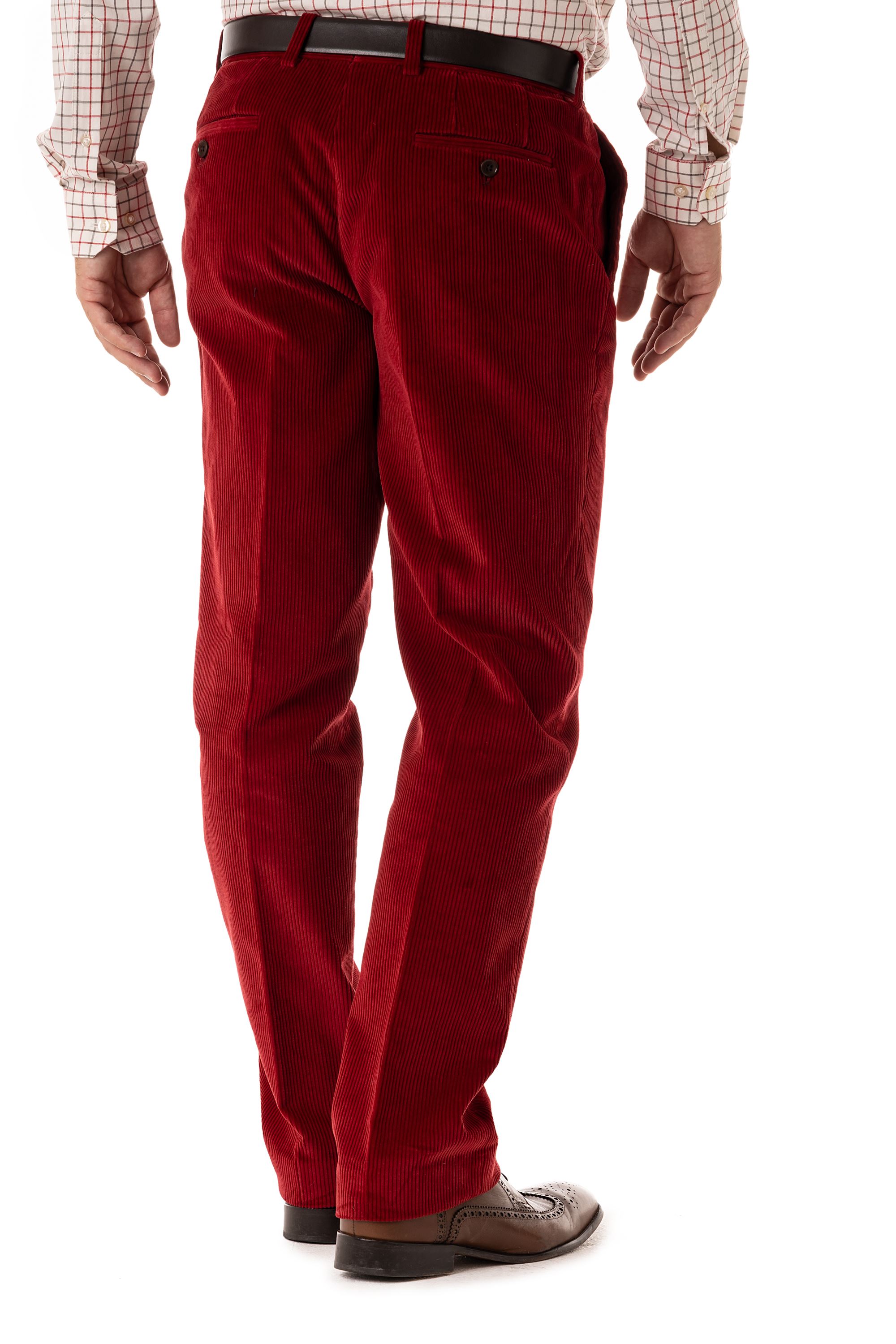 Mens red corduroy sales pants