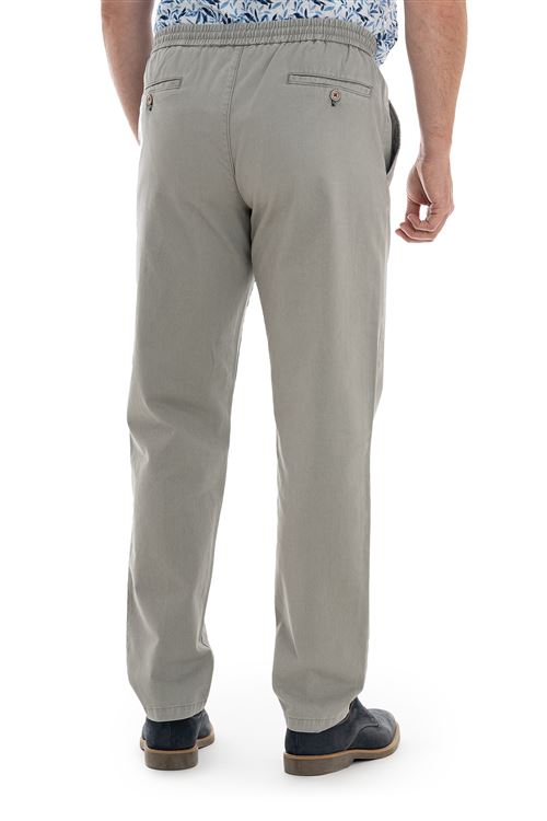 Chilton Stretch Cotton Pebble Drawstring Trouser