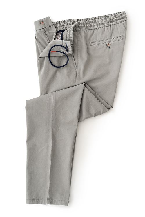 Chilton Stretch Cotton Pebble Drawstring Trouser