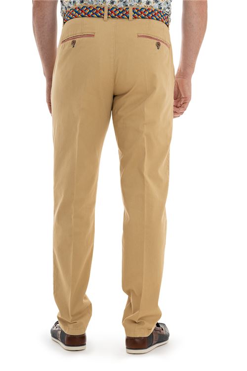 Weller Spring Stretch Cotton Corn Chino With Contrast Trim