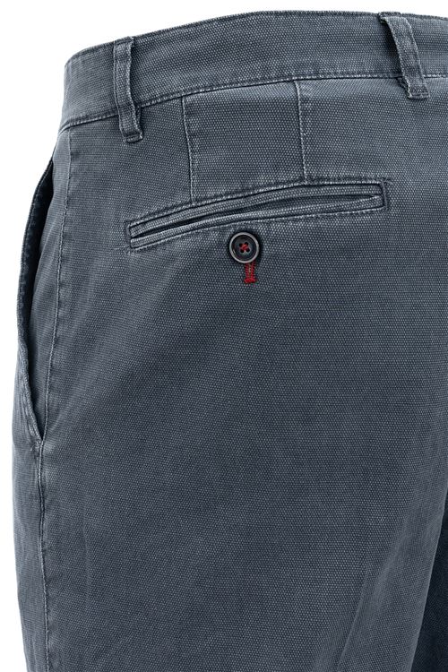 Stonebridge Indigo Stretch Cotton Trouser With Trim 