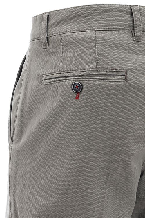 Stonebridge Grey Stretch Cotton Trouser With Trim 