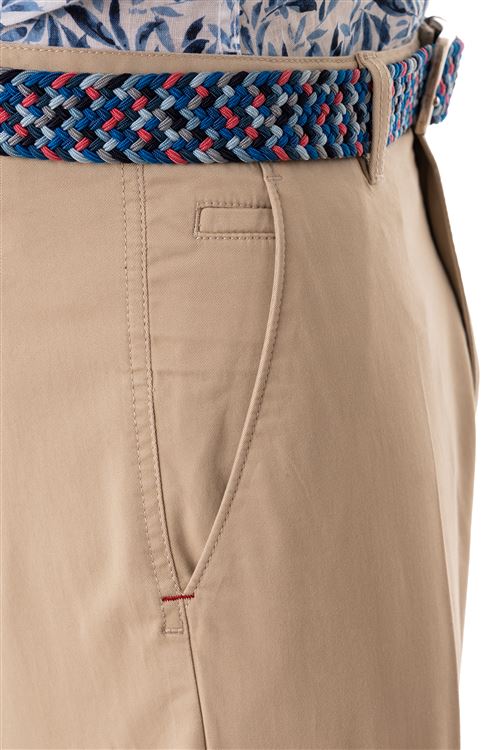 Wentworth Stone Stretch Cotton Chino Trouser