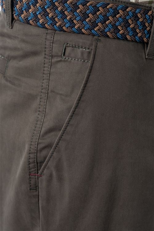 Radcliffe Olive Stretch Cotton Chino Trouser
