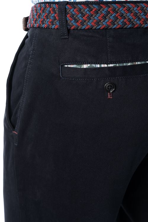 Radcliffe Navy Stretch Cotton Chino Trouser