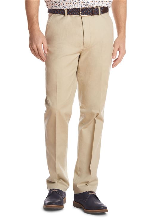 Mitcham Stretch Cotton Light Stone Chino Trouser