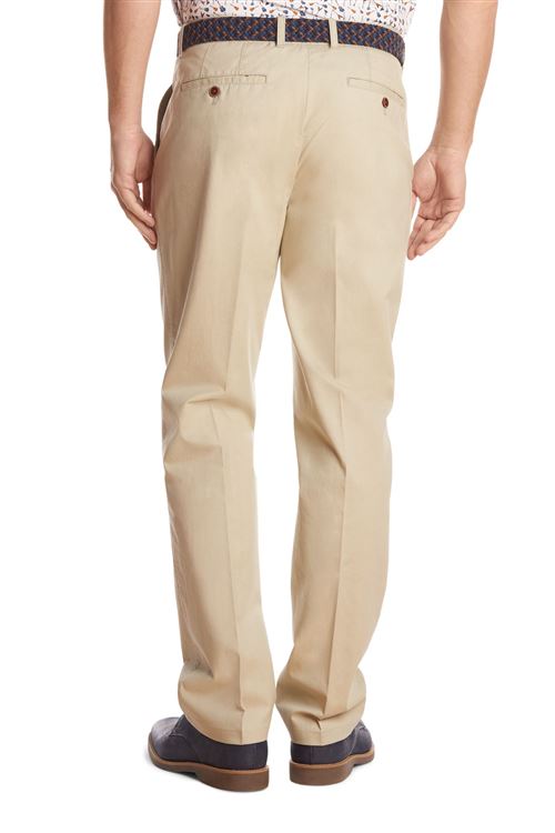 Mitcham Stretch Cotton Light Stone Chino Trouser