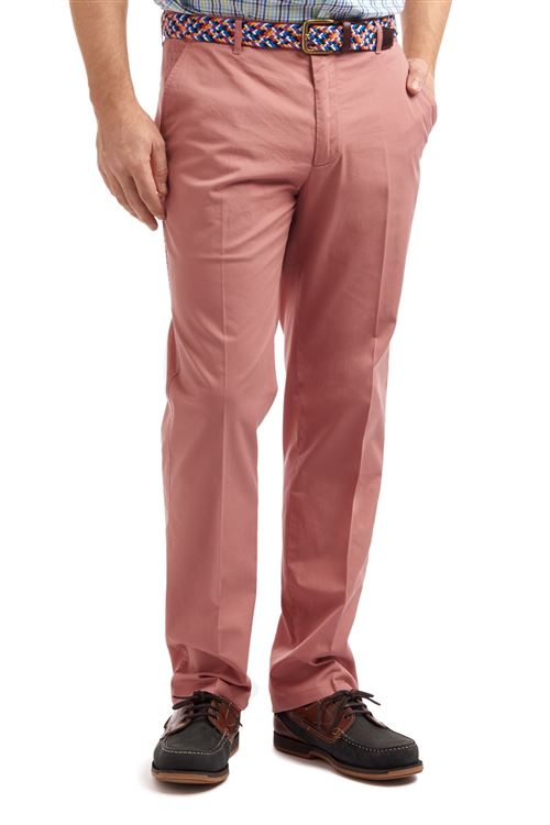 Mitcham Stretch Cotton Red Chino Trouser