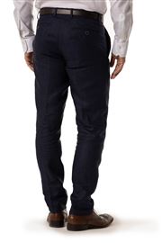 Lynton Dark Blue Linen  Trouser