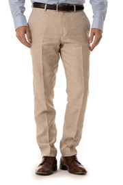 Lynton Sand Linen Trouser