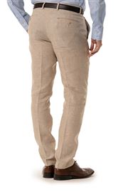 Lynton Sand Linen Trouser