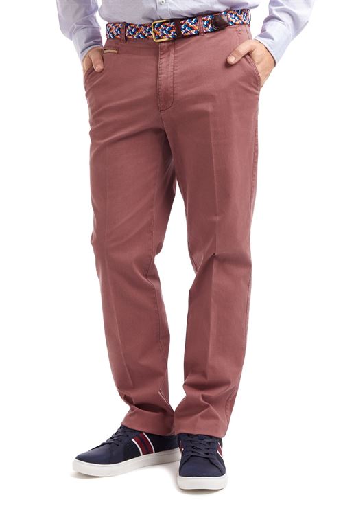 Tidworth Stretch Cotton Coral Chino Trouser