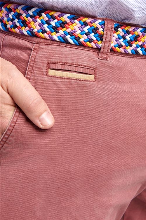 Tidworth Stretch Cotton Coral Chino Trouser