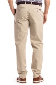 Devon Stretch Cotton Light Stone Chino Trouser