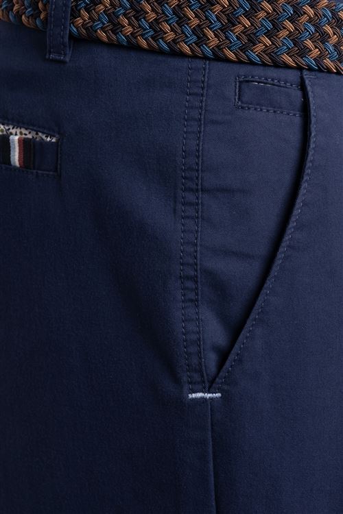 Barnham Stretch Cotton Dark Blue Chino Trouser