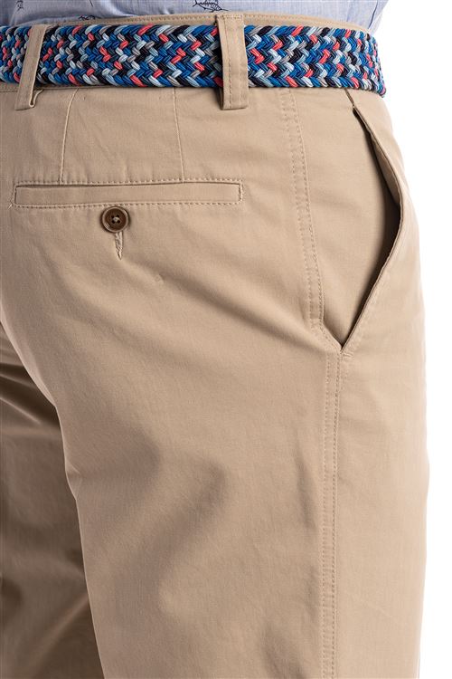 Elmstead Spring Stretch Cotton Stone Chino Trouser