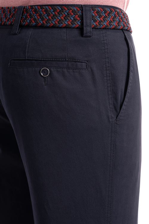 Elmstead Spring Stretch Cotton Navy Chino Trouser